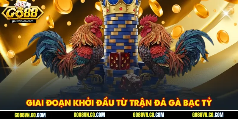 Giai đoạn khởi đầu từ trận đá gà bạc tỷ