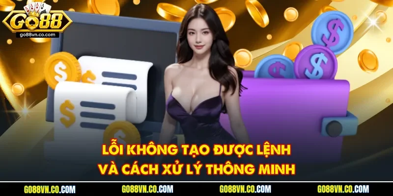 Lỗi không tạo được lệnh và cách xử lý thông minh